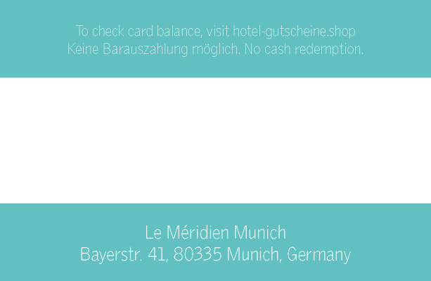 Geschenkkarte Rückseite
